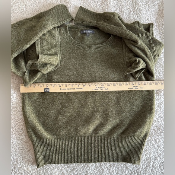 Grey collective women’s Sweater size Large Preppy Feminine vibes- 80’s look - Picture 6 of 11